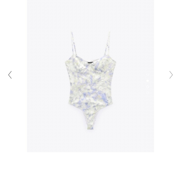 NWT Zara Tie Dye Cirset Bustier Bodysuit - So l Out - Picture 2 of 5